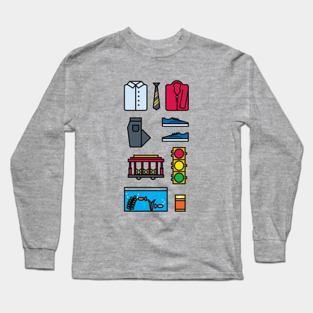 Neighbor Starter Pack Long Sleeve T-Shirt by L. Marco Miranda